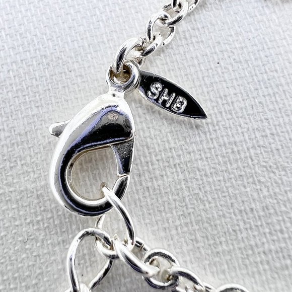 SHB Avon - Sand Dollar Charm Shiny Silver Tone 7” Bracelet - Picture 4 of 7